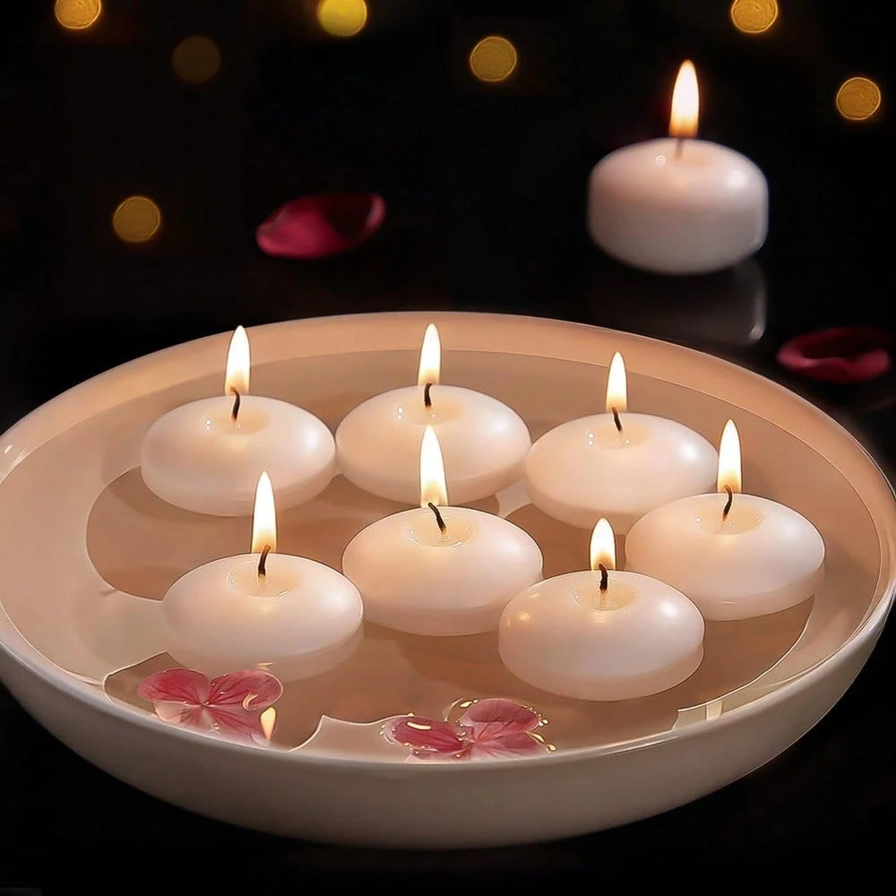 Lit VVitch ~ Floating candles for  Witchy bath, Lupercalia/ Valentine's/ romance, 6/10/16Pcs Unscented