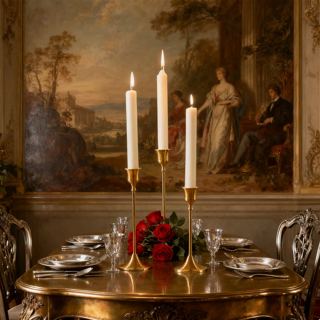 golden candlesticks