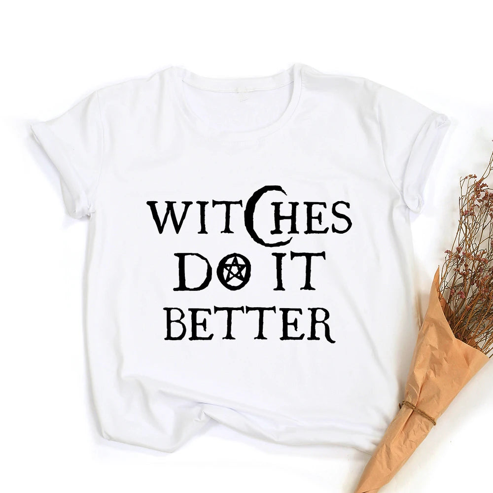 Lit VVitch ~ Witches Do It Better T-Shirt Black Gothic Halloween Party