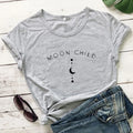 Lit VVitch ~ Moon Child, Witchy T-shirt, Spiritual Girl, Gothic Black