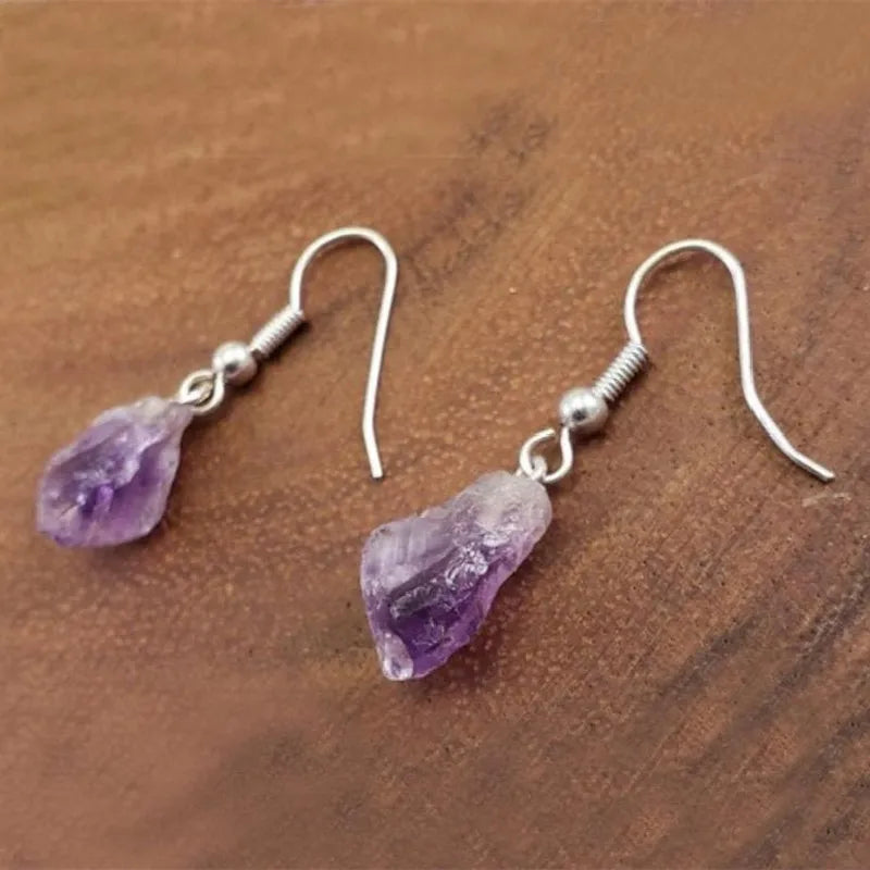 Lit VVitch~ Witchy crystal Earrings, Raw Quartz Crystal Earrings, Witchy Stones, Esoteric / spiritual earrings