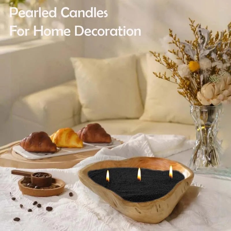 Lit VVitch ~ Candle Sand Pearled Candle Beaded Wax, 100g with 10pcs Wicks