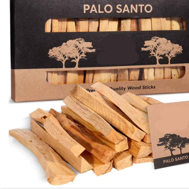 Lit VVitch~ Palo Santo Natural Incense Sticks, Wooden Smudging Stick for Indoor Purifying, Yoga Healing Aromatherapy Burn Wooden Strip