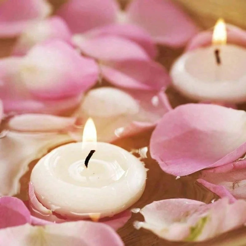 Lit VVitch ~ Floating candles for  Witchy bath, Lupercalia/ Valentine's/ romance, 6/10/16Pcs Unscented