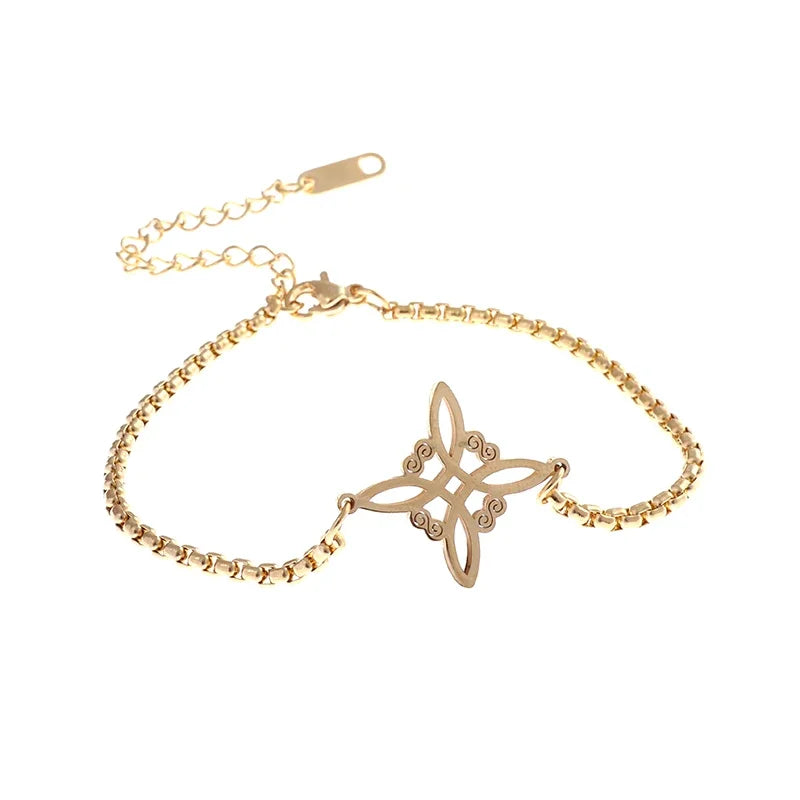 Lit VVitch ~ Witch's Knot Bracelets, anklets, triple moon pendents, Witchy & Spiritual Symbols