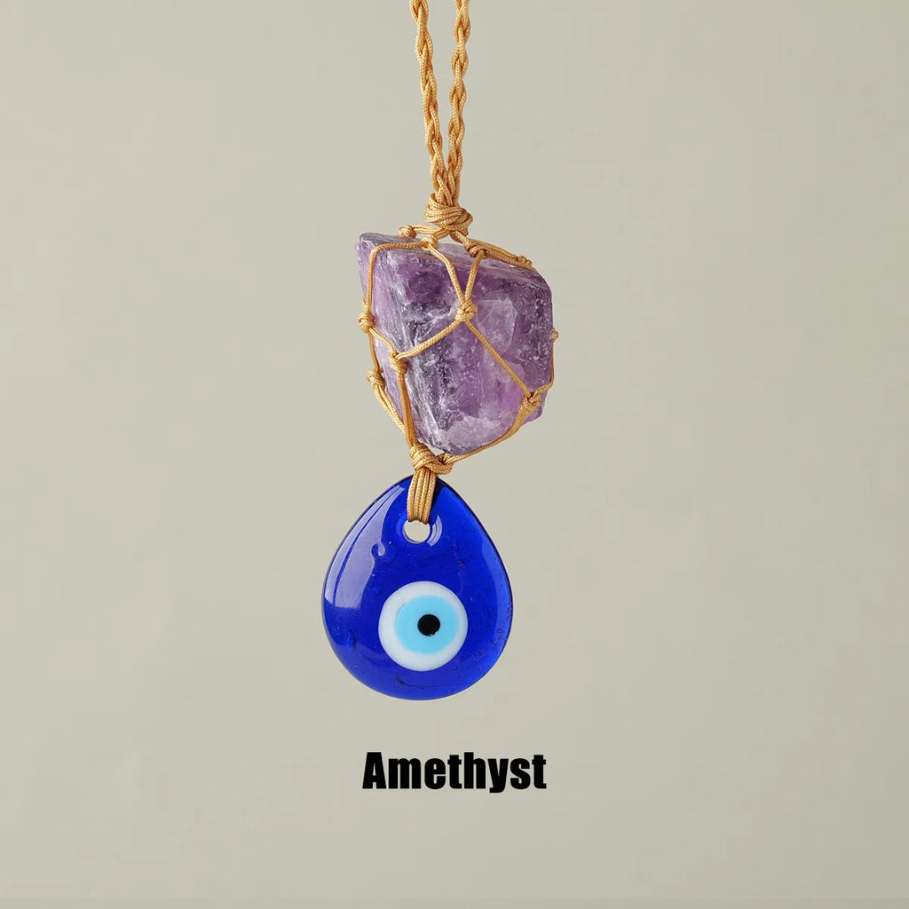 Lit VVitch ~ Handmade Evil Eye crystal pendent for protection Car/door Hanger, accessory