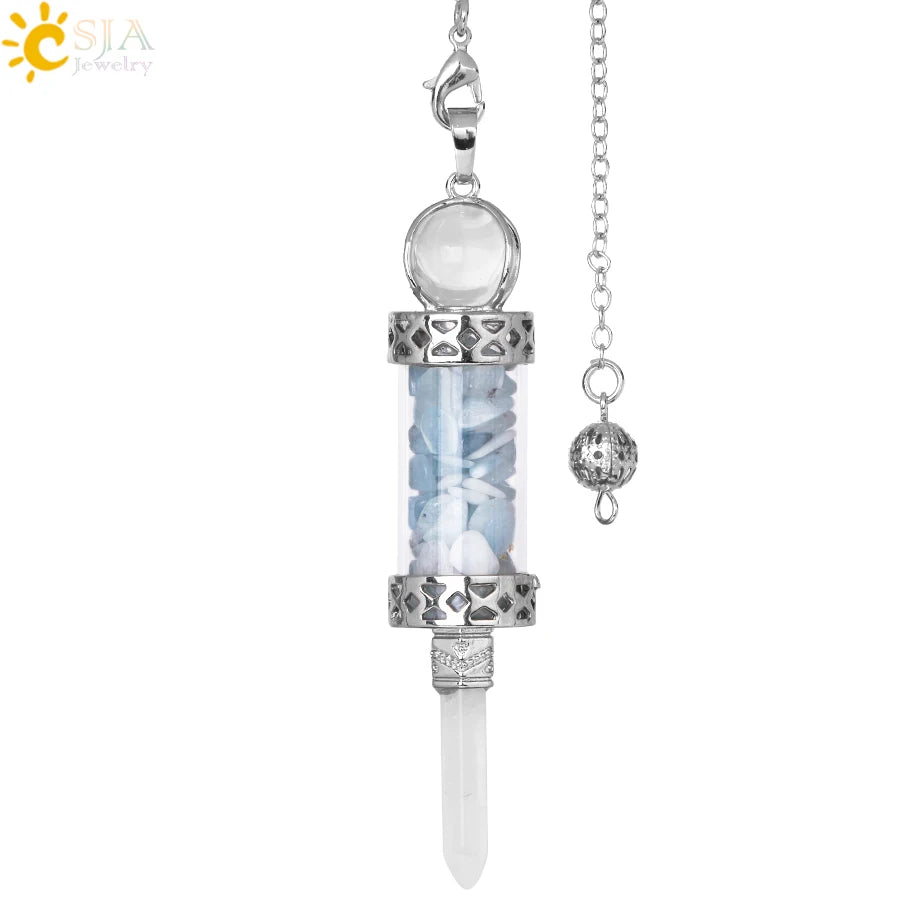 Lit VVitch ~ Crystal Pendulums for Divination, Natural Stone Pendant, Various Crystal options