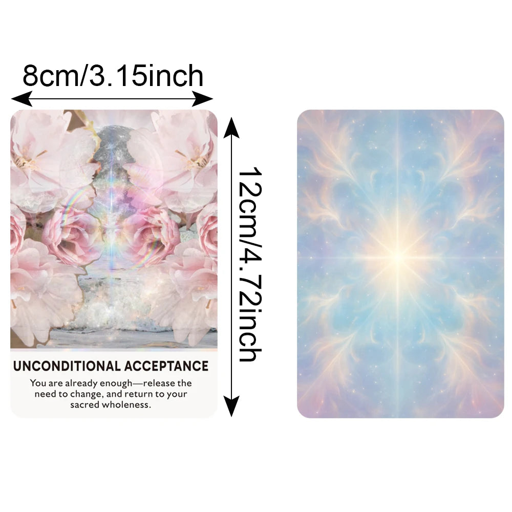 Lit VVitch ~ Celestial Whisper Oracle Deck, 50-Cards for Divination, Guidance & Inner Knowing