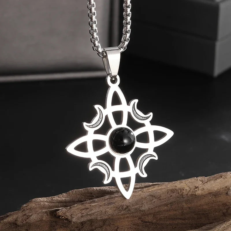 Lit VVitch ~ Witch's Knot Bracelets, anklets, triple moon pendents, Witchy & Spiritual Symbols