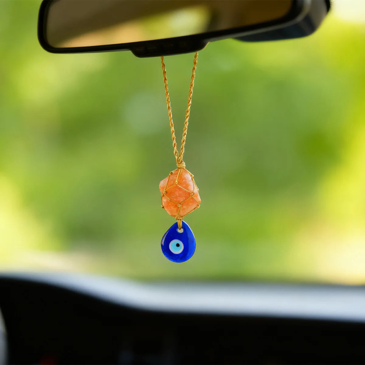 Lit VVitch ~ Handmade Evil Eye crystal pendent for protection Car/door Hanger, accessory