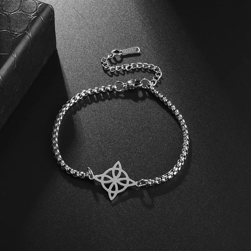 Lit VVitch ~ Witch's Knot Bracelets, anklets, triple moon pendents, Witchy & Spiritual Symbols