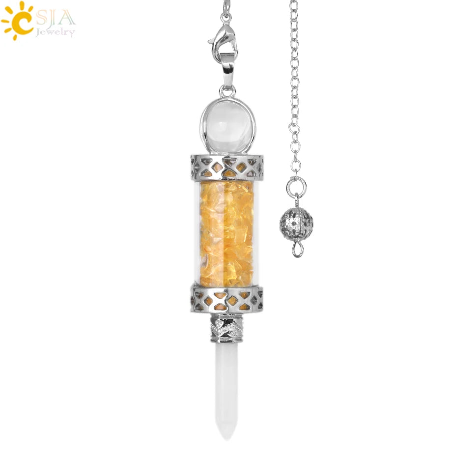 Lit VVitch ~ Crystal Pendulums for Divination, Natural Stone Pendant, Various Crystal options
