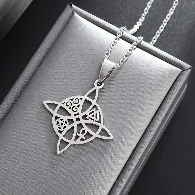 Lit VVitch ~ Witch's Knot Bracelets, anklets, triple moon pendents, Witchy & Spiritual Symbols