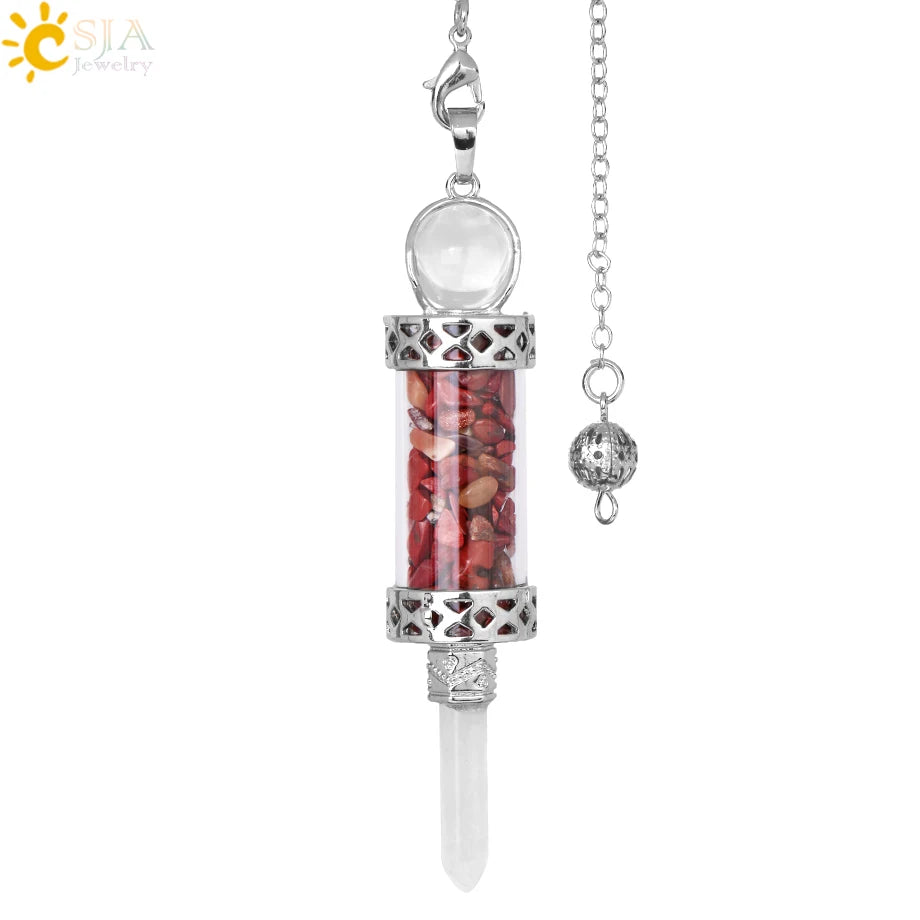 Lit VVitch ~ Crystal Pendulums for Divination, Natural Stone Pendant, Various Crystal options