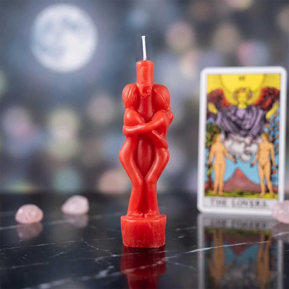 Lit VVitch ~ Lovers candle for Witchcraft/ Love spells/ Buddha Ritual/ Esoteric Candles