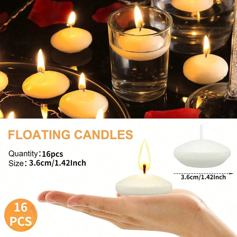 Lit VVitch ~ Floating candles for  Witchy bath, Lupercalia/ Valentine's/ romance, 6/10/16Pcs Unscented