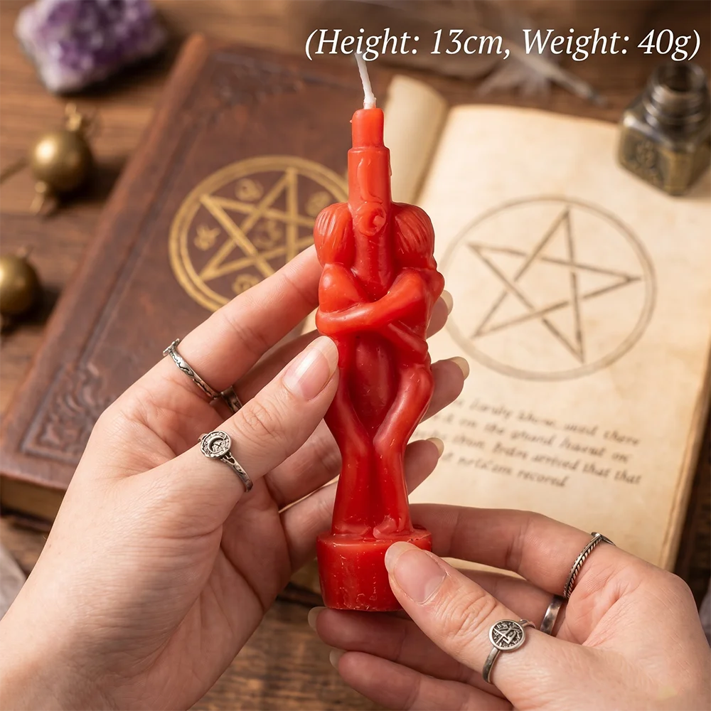 Lit VVitch ~ Lovers candle for Witchcraft/ Love spells/ Buddha Ritual/ Esoteric Candles