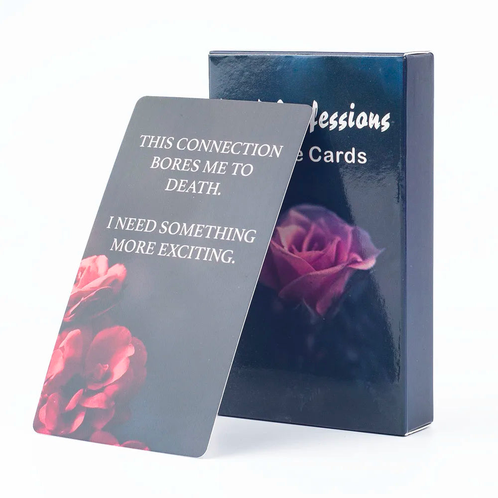 Lit VVitch ~ Dark Confession Oracle Cards, Twin Flame/ Love/ Dark Shadow, 50Pcs Cards
