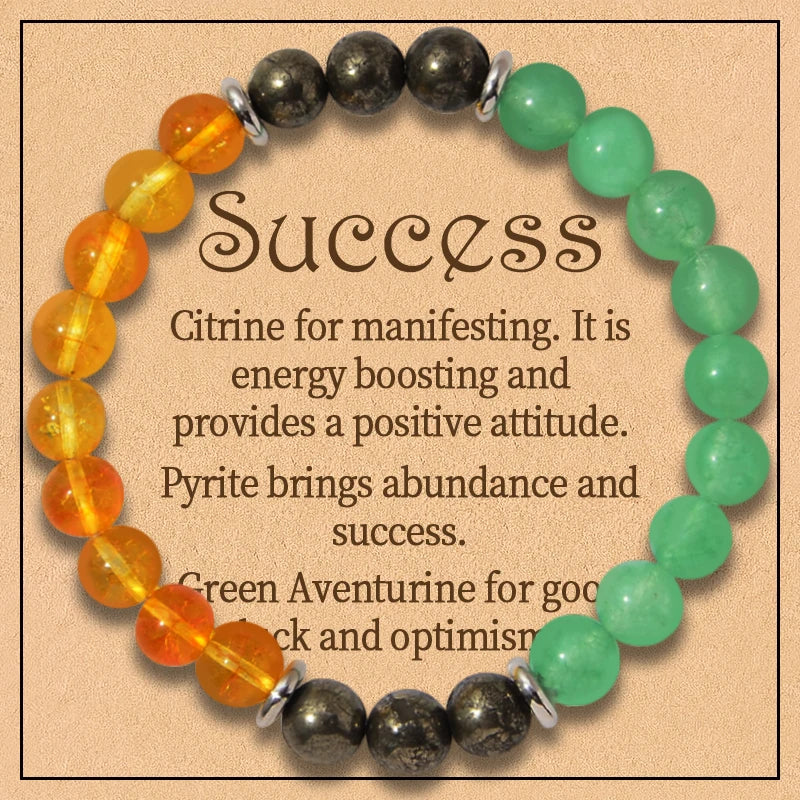 Lit VVitch ~ Healing Crystal Bracelets for Protection, Good Luck, Friendship, Anxiety, Stone Healing Bracelets