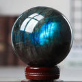 Lit VVitch~ Crystal Ball Natural Crystal Labradorite stone. Polished Sphere mineral specimen healing crystals