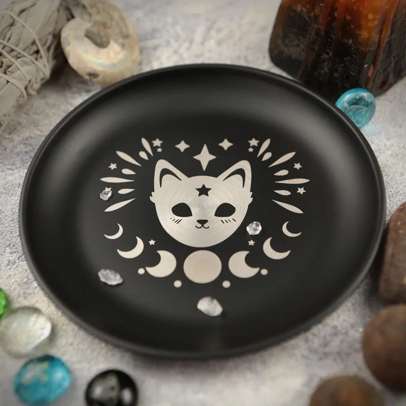 Lit VVitch ~ Incense Witchy Decor Tray for Sage, Crystals, Candles, etc...