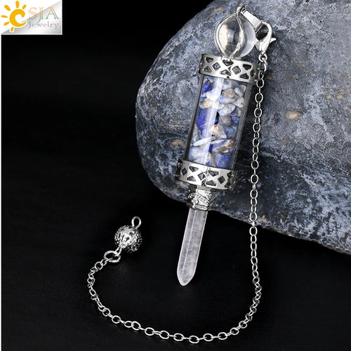 Lit VVitch ~ Crystal Pendulums for Divination, Natural Stone Pendant, Various Crystal options