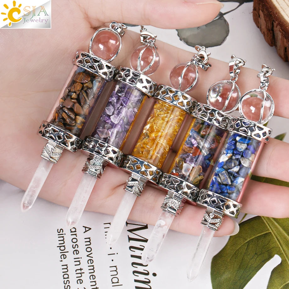 Lit VVitch ~ Crystal Pendulums for Divination, Natural Stone Pendant, Various Crystal options