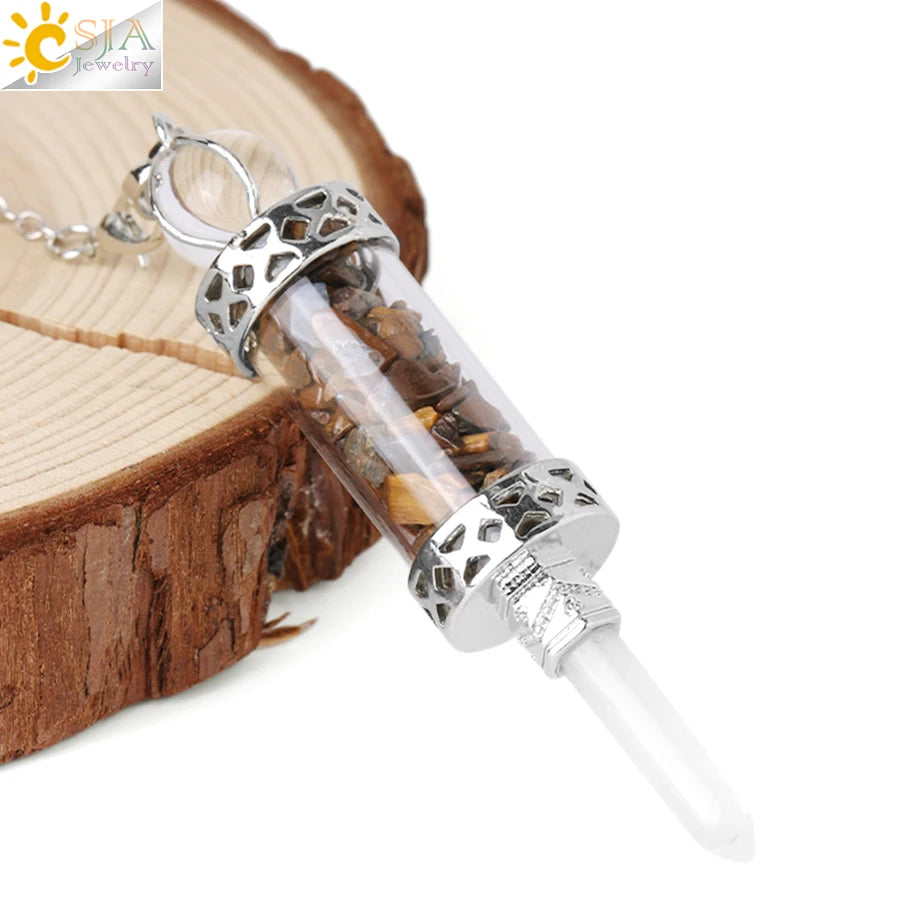 Lit VVitch ~ Crystal Pendulums for Divination, Natural Stone Pendant, Various Crystal options