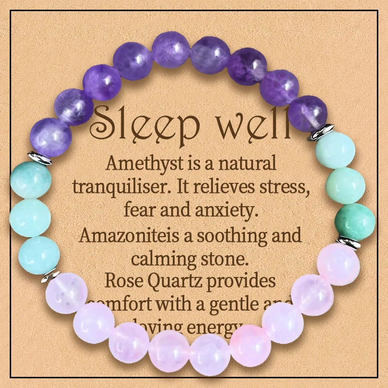Lit VVitch ~ Healing Crystal Bracelets for Protection, Good Luck, Friendship, Anxiety, Stone Healing Bracelets