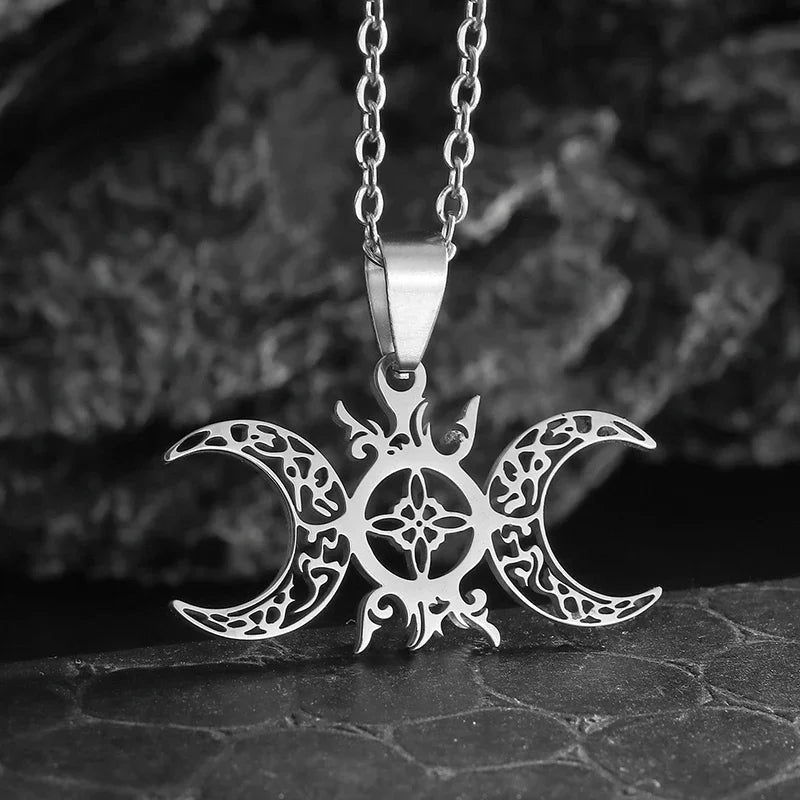 Lit VVitch ~ Witch's Knot Bracelets, anklets, triple moon pendents, Witchy & Spiritual Symbols