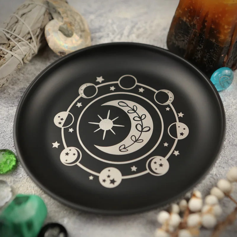 Lit VVitch ~ Incense Witchy Decor Tray for Sage, Crystals, Candles, etc...