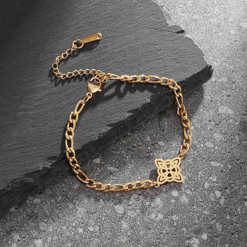 Lit VVitch ~ Witch's Knot Bracelets, anklets, triple moon pendents, Witchy & Spiritual Symbols