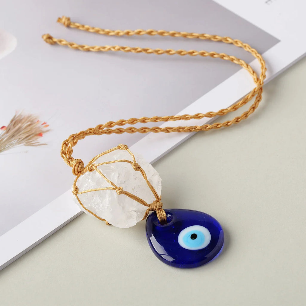 Lit VVitch ~ Handmade Evil Eye crystal pendent for protection Car/door Hanger, accessory