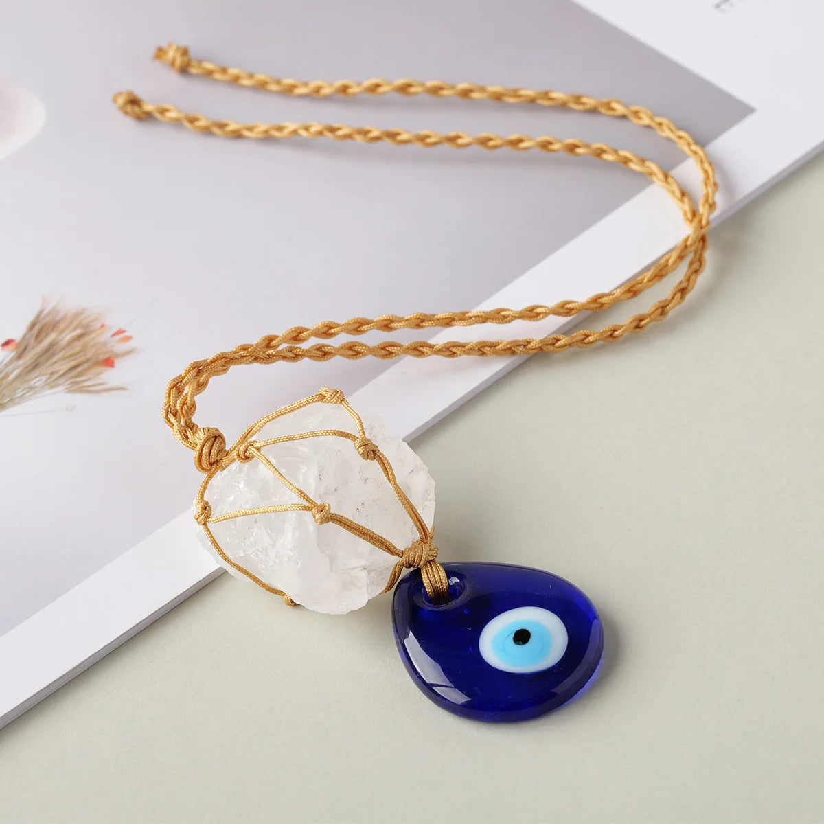 Lit VVitch ~ Handmade Evil Eye crystal pendent for protection Car/door Hanger, accessory