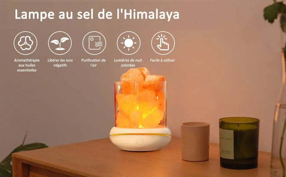 Lit VVitch ~ Himalayan Salt Lamp essential oil diffuser, healing Aroma lamps, Night Light