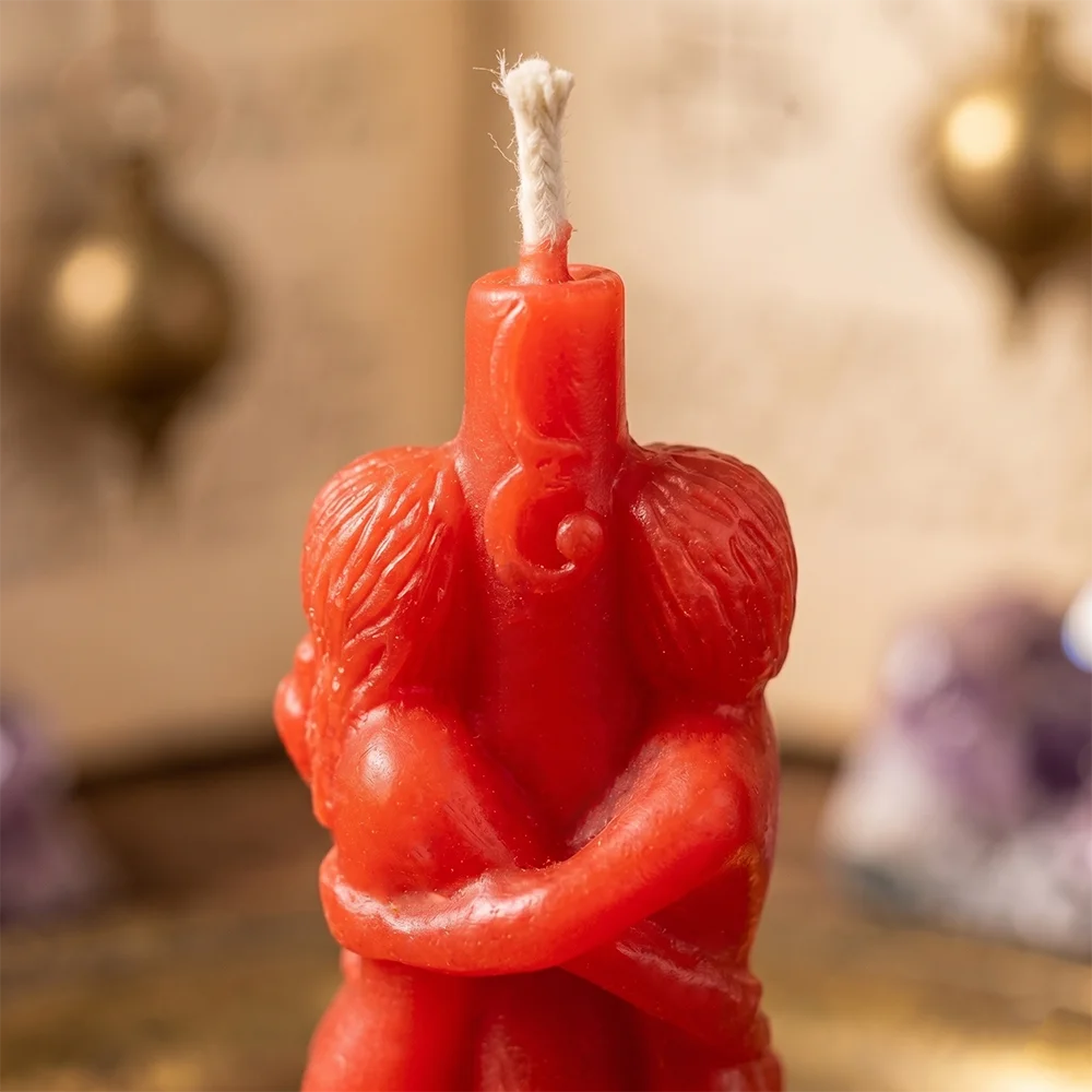 Lit VVitch ~ Lovers candle for Witchcraft/ Love spells/ Buddha Ritual/ Esoteric Candles