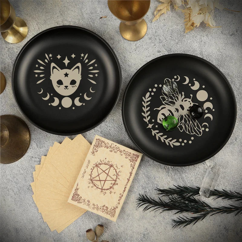Lit VVitch ~ Incense Witchy Decor Tray for Sage, Crystals, Candles, etc...