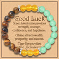 Lit VVitch ~ Healing Crystal Bracelets for Protection, Good Luck, Friendship, Anxiety, Stone Healing Bracelets