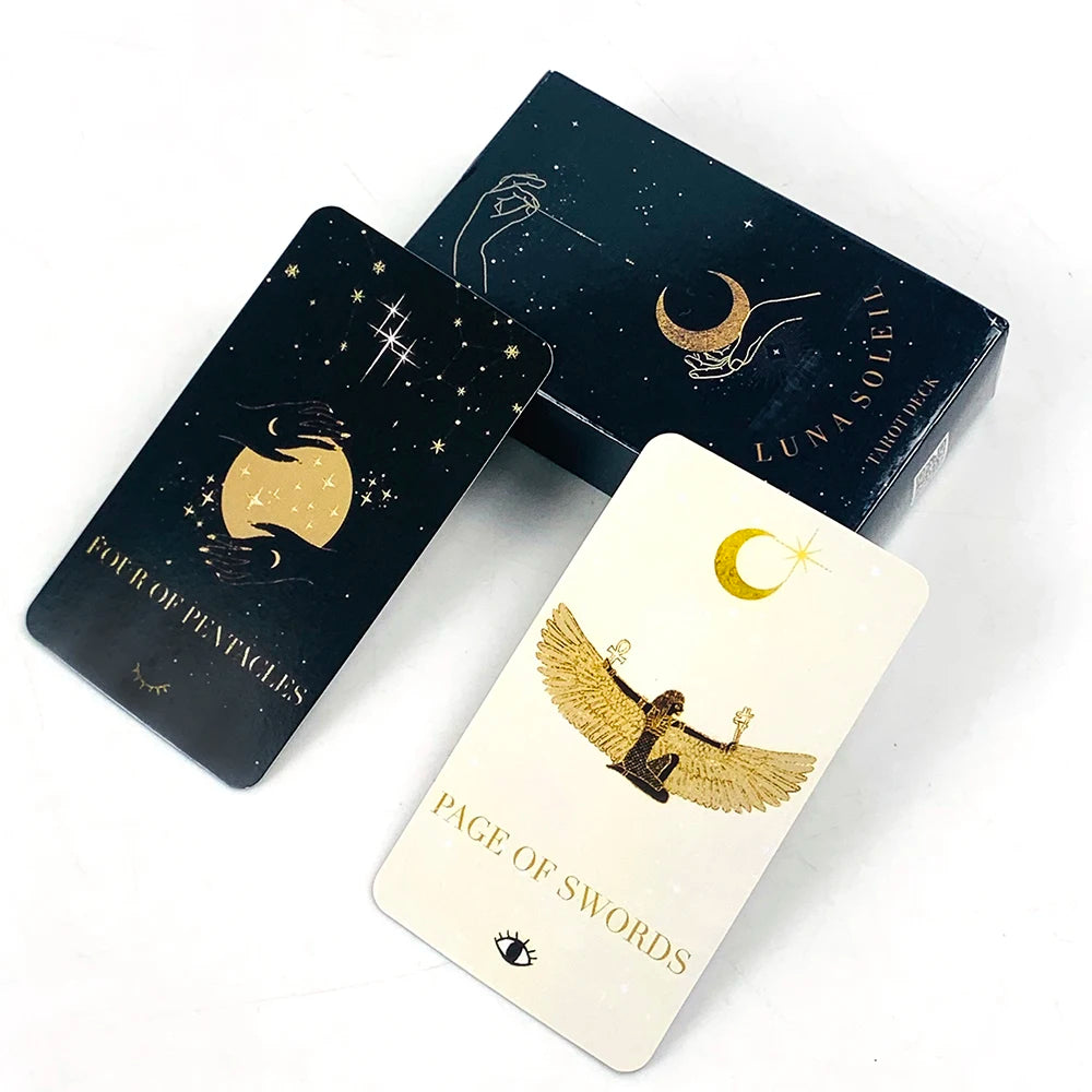 Lit VVitch ~ Luna Soleil Tarot Deck, Starry Dreams Astrology, Witchy Cards for Divination