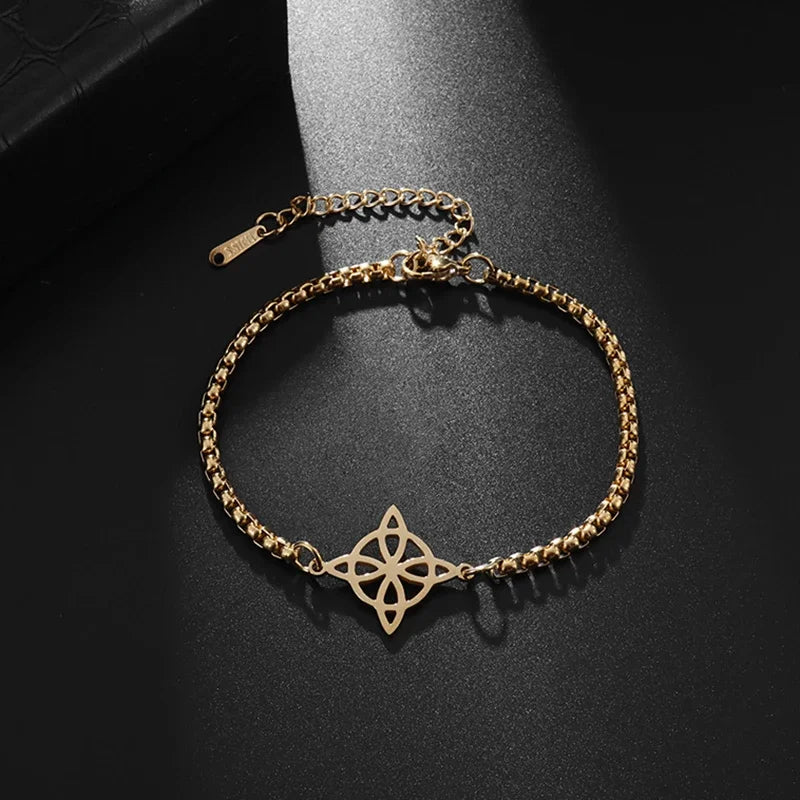 Lit VVitch ~ Witch's Knot Bracelets, anklets, triple moon pendents, Witchy & Spiritual Symbols