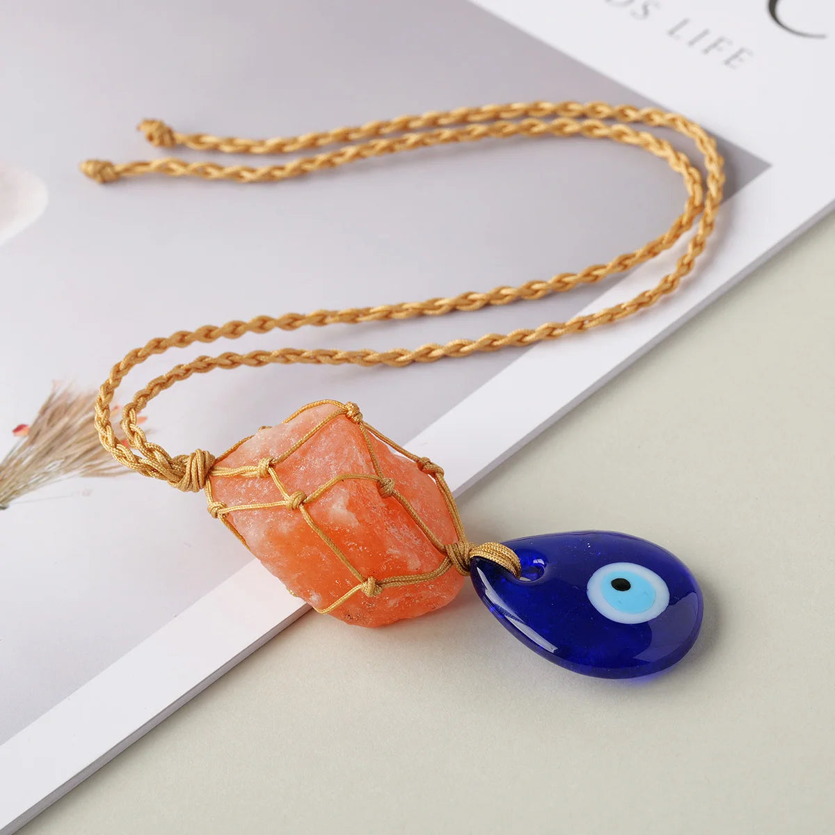 Lit VVitch ~ Handmade Evil Eye crystal pendent for protection Car/door Hanger, accessory