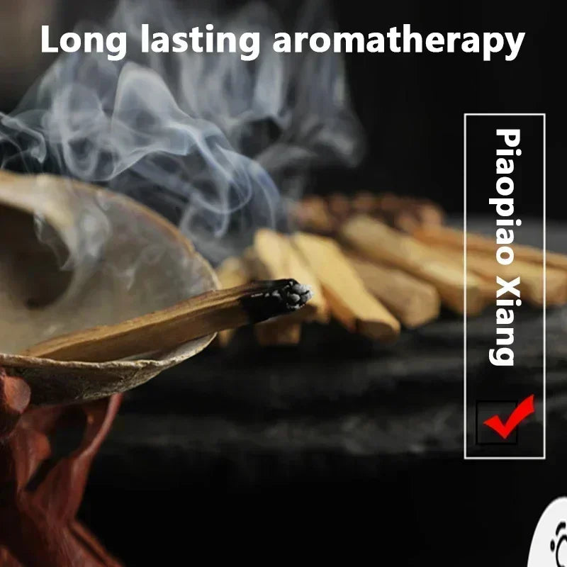 Lit VVitch~ Palo Santo Natural Incense Sticks, Wooden Smudging Stick for Indoor Purifying, Yoga Healing Aromatherapy Burn Wooden Strip