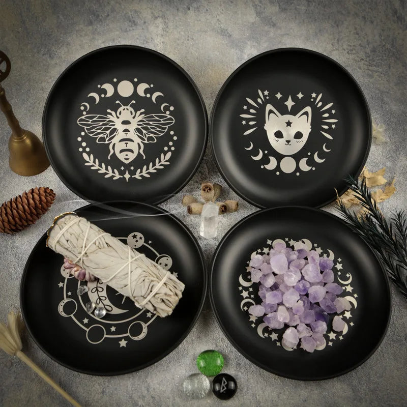 Lit VVitch ~ Incense Witchy Decor Tray for Sage, Crystals, Candles, etc...