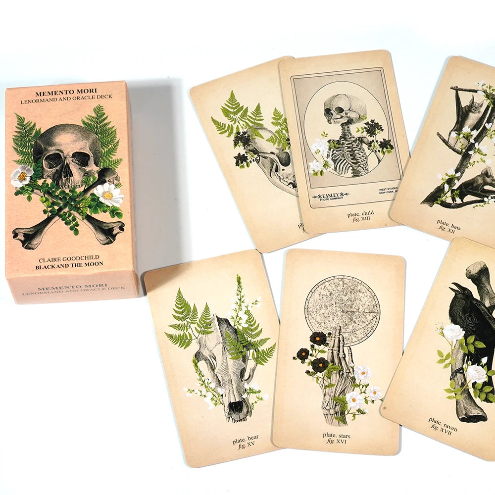 Lit VVitch Skull & Crossbones~ Memento Mori Lenormand and Oracle Deck by Claire Goodchild Ideal for divination lovers gift for spiritual enthusiasts