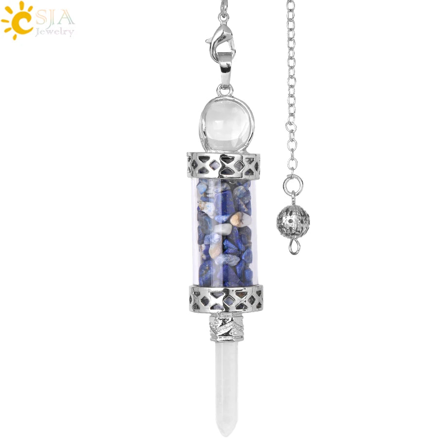 Lit VVitch ~ Crystal Pendulums for Divination, Natural Stone Pendant, Various Crystal options