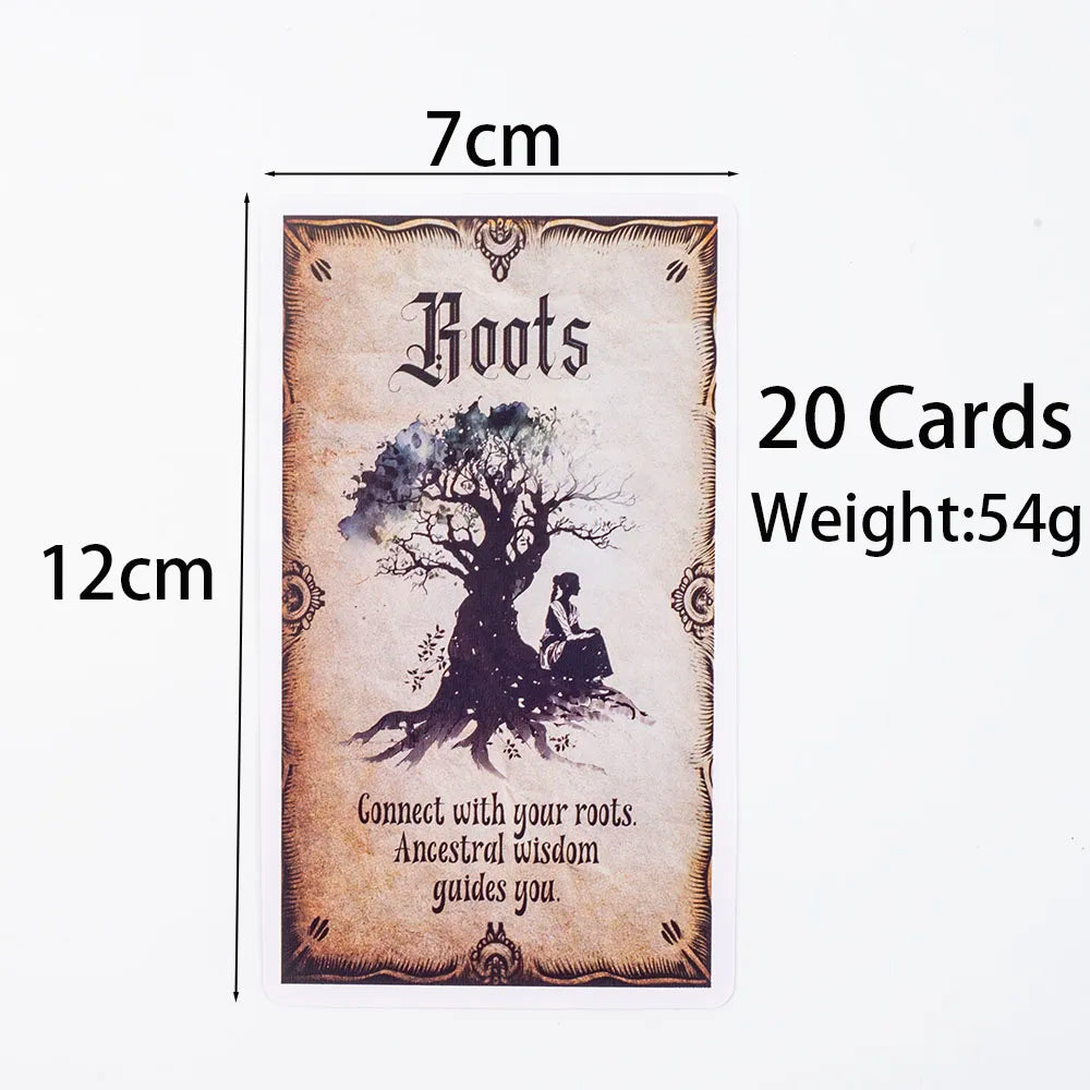 Lit VVitch ~ Wise Witch Oracle Cards, 20-Card Deck, High Quality Tarot, 12x7cm