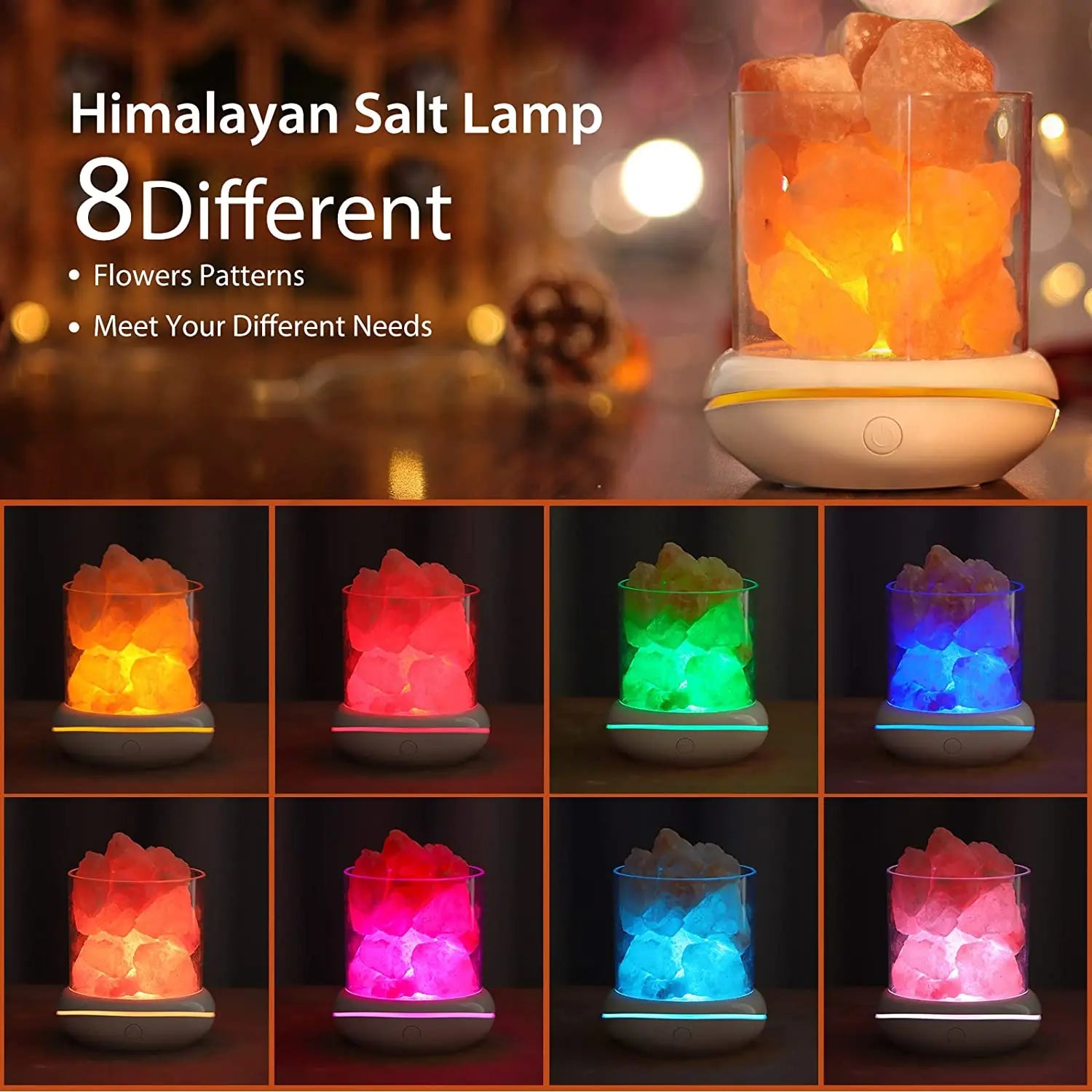 Lit VVitch ~ Himalayan Salt Lamp essential oil diffuser, healing Aroma lamps, Night Light