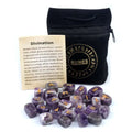 Lit VVitch ~ Runes of quality natural crystal agate stones. Obsidian, nivin, amethyst, lapis lazuli, rose quarts, red jasper, ect....