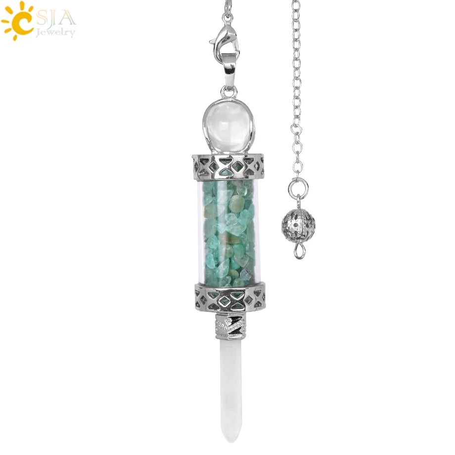 Lit VVitch ~ Crystal Pendulums for Divination, Natural Stone Pendant, Various Crystal options
