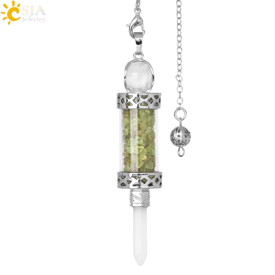 Lit VVitch ~ Crystal Pendulums for Divination, Natural Stone Pendant, Various Crystal options